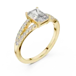 Radiant Symmetry Split-Shank Radiant Cut Solitaire Ring