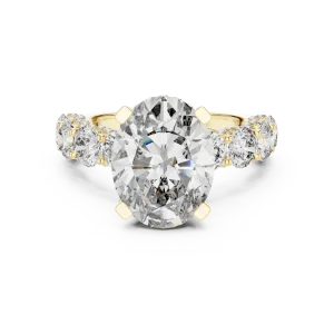 Ethereal Oval Cut Luminary Solitaire Engagement Ring - Image 2