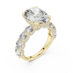 Ethereal Oval Cut Luminary Solitaire Engagement Ring