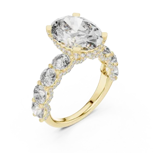 Ethereal Oval Cut Luminary Solitaire Engagement Ring