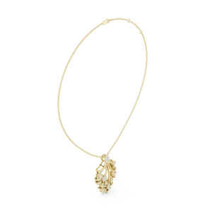 Luminary Round Brilliant Pavé-Set Architectural Pendant - Image 2