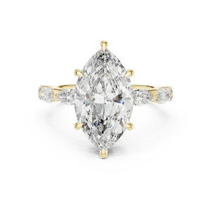 Ethereal Marquise Silhouette Solitaire Engagement Ring - Image 2
