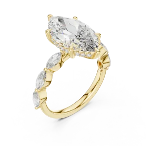 Ethereal Marquise Silhouette Solitaire Engagement Ring