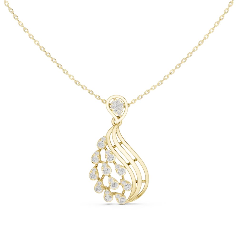 Adorn your neckline with our fluid round diamond pendant. Featuring brilliant DIAMEUR DIAMEUR lab-grown stones, shop this modern classic today.