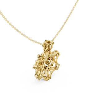 Luminary Geometric Round Brilliant Starburst Pendant - Image 3