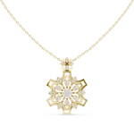 Luminary Geometric Round Brilliant Starburst Pendant