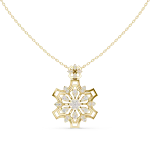 Luminary Geometric Round Brilliant Starburst Pendant