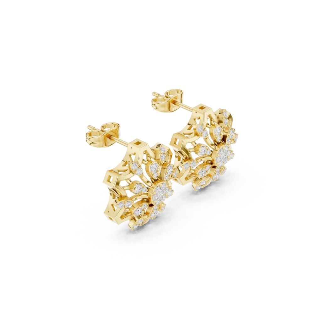 Adorn your look with our Luminary Starburst Studs, featuring brilliant DIAMEUR lab-grown diamonds. A modern classic of sustainable luxury. Shop now.