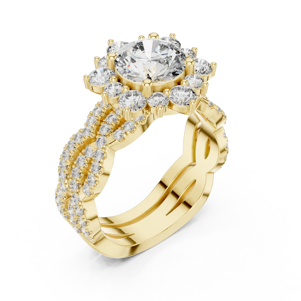 Discover the Luminary Halo Solitaire Ring, a brilliant-cut masterpiece of sustainable luxury. Shop this timeless diamond design and shine today.