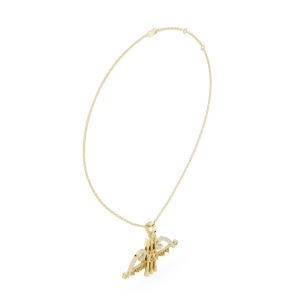 Ethereal Pavé-Set Archer Om Religious Pendant - Image 2