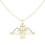 Ethereal Pavé-Set Archer Om Religious Pendant