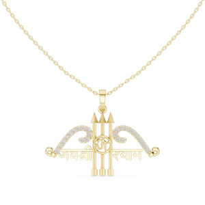 Ethereal Pavé-Set Archer Om Religious Pendant
