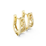 Luminary Architectural Pavé-Set Round Brilliant Stud Earrings