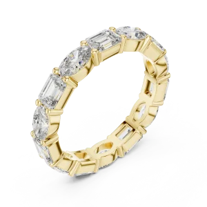 Symmetry Emerald and Oval Alternating Band