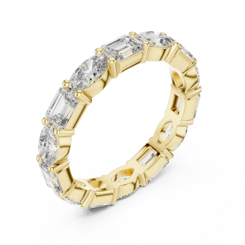 Symmetry Emerald and Oval Alternating Band