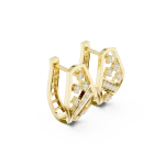 Symmetry Geometric Round Cut Pavé-Set Architectural Studs