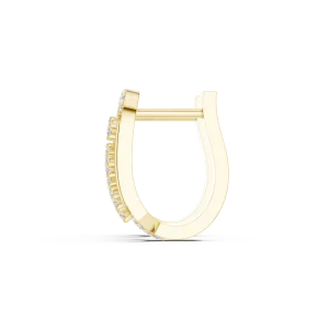 Architectural Round Brilliant Pavé-Set Hoop Earrings - Image 4