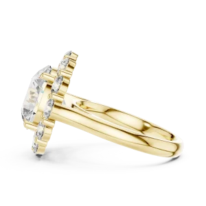 Luminary Round Brilliant Halo Solitaire Ring - Image 4