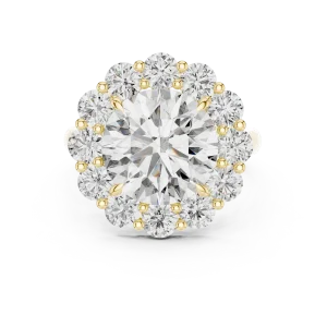 Luminary Round Brilliant Halo Solitaire Ring - Image 2