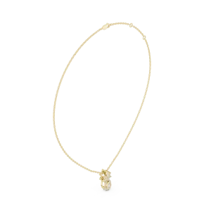 Ethereal Pear and Round Cluster Botanical Pendant - Image 2