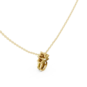 Ethereal Pear and Round Cluster Botanical Pendant - Image 3