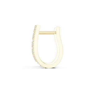 Architectural Grid Pavé-Set Round Brilliant Hoop Earrings - Image 4
