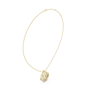 Ethereal Pear and Round Pavé-Set Luminary Pendant - Image 2