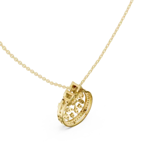 Ethereal Pear and Round Pavé-Set Luminary Pendant - Image 3