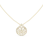 Ethereal Pear and Round Pavé-Set Luminary Pendant