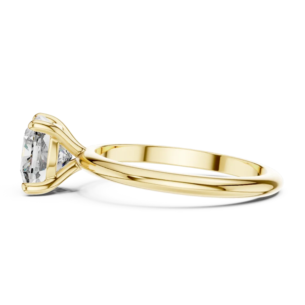 Essence Cushion Cut Solitaire Engagement Ring - Image 4