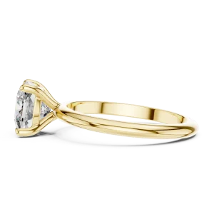 Essence Cushion Cut Solitaire Engagement Ring - Image 4