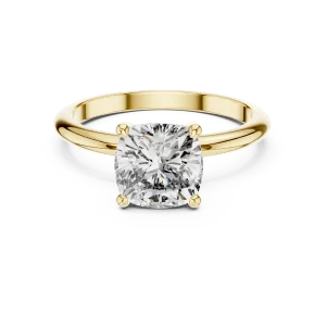 Essence Cushion Cut Solitaire Engagement Ring - Image 2