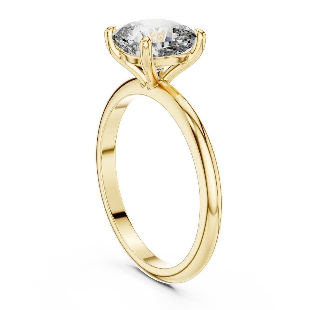 Essence Cushion Cut Solitaire Engagement Ring - Image 3