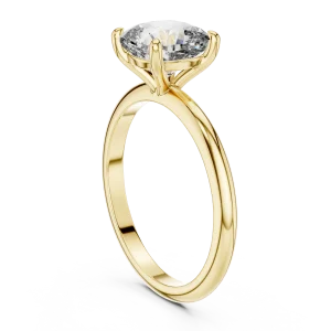 Essence Cushion Cut Solitaire Engagement Ring - Image 3