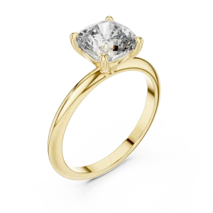 Essence Cushion Cut Solitaire Engagement Ring