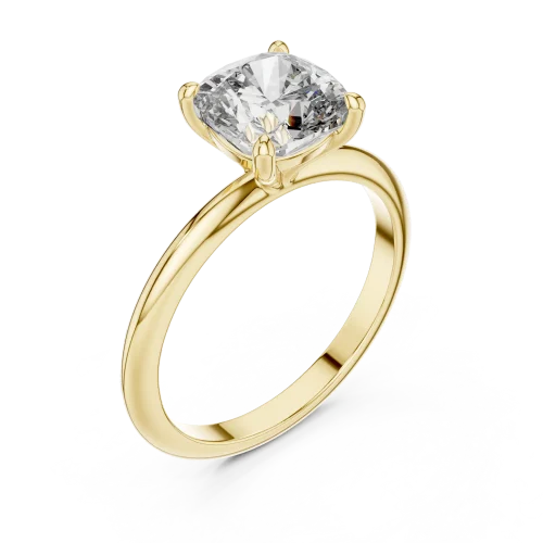 Essence Cushion Cut Solitaire Engagement Ring