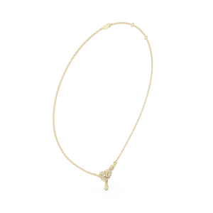 Luminary Round and Pear Pavé-Set Drop Pendant Necklace - Image 2