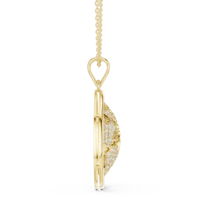 Luminary Round Pavé-Set Globe Statement Pendant - Image 4