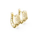 Luminary Geometric Chevron Pavé-Set Stud Earrings