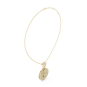 Infinite Pavé Luminary Round Brilliant Diamond Statement Pendant - Image 2