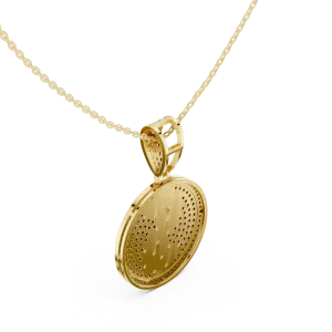Infinite Pavé Luminary Round Brilliant Diamond Statement Pendant - Image 3