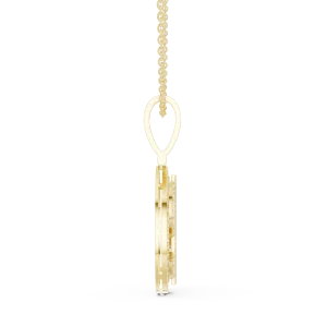 Infinite Pavé Luminary Round Brilliant Diamond Statement Pendant - Image 4