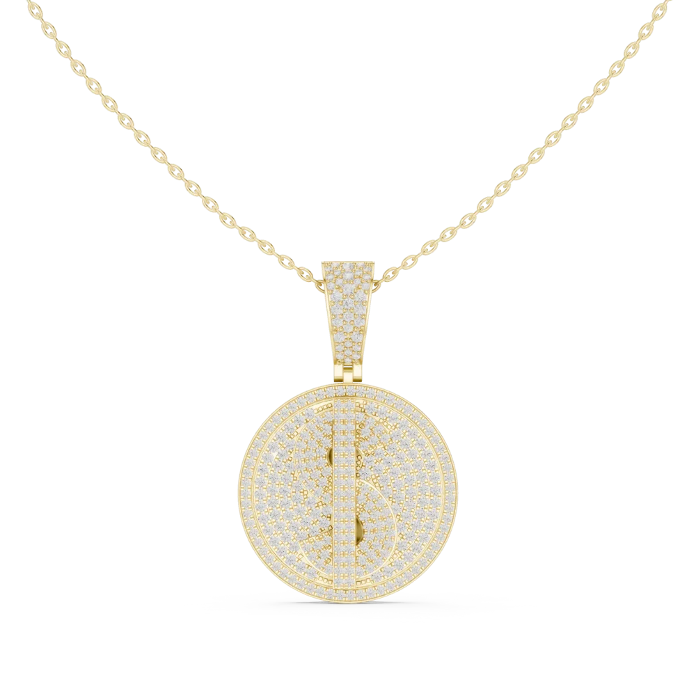 Elevate your style with the Infinite Pavé Luminary Pendant, featuring brilliant-cut DIAMEUR lab-grown diamonds. Discover sustainable luxury today.