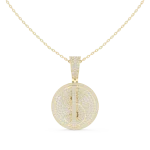 Infinite Pavé Luminary Round Brilliant Diamond Statement Pendant