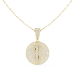 Infinite Pavé Luminary Round Brilliant Diamond Statement Pendant