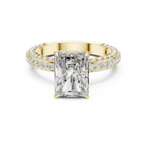 Luminary Radiant Cut Pavé-Set Solitaire Ring - Image 2