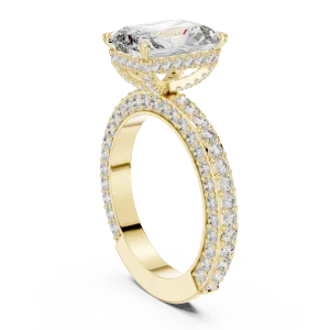 Luminary Radiant Cut Pavé-Set Solitaire Ring - Image 3