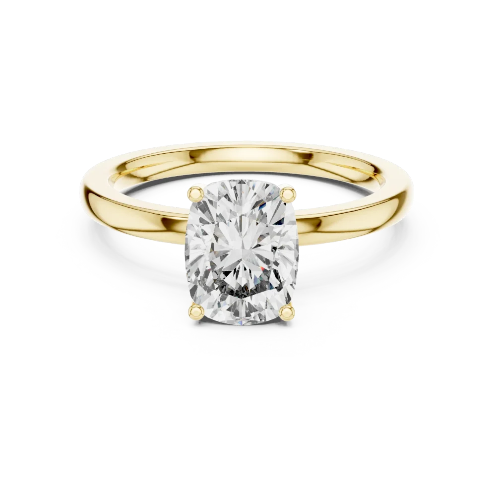 Luminary Radiant Cut Hidden Halo Solitaire Ring - Image 2