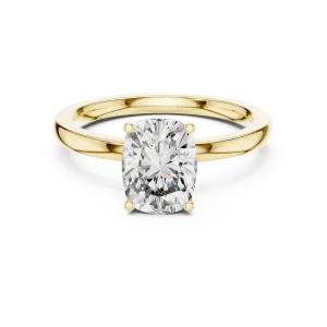Luminary Radiant Cut Hidden Halo Solitaire Ring - Image 2