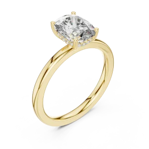 Luminary Radiant Cut Hidden Halo Solitaire Ring